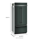 20.8 Cu. Ft. 36" Built-In French Door Bottom Mount Refrigerator with Platinum Interior - (KBFN536SJP)