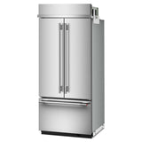 20.8 Cu. Ft. 36" Built-In French Door Bottom Mount Refrigerator with Platinum Interior - (KBFN536SPS)