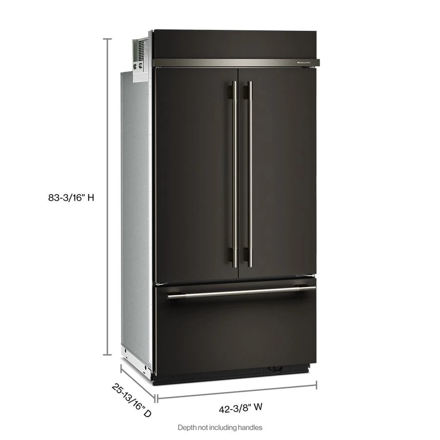 24.2 Cu. Ft. 42" Built-In French Door Bottom Mount Refrigerator with Platinum Interior - (KBFN542SBE)