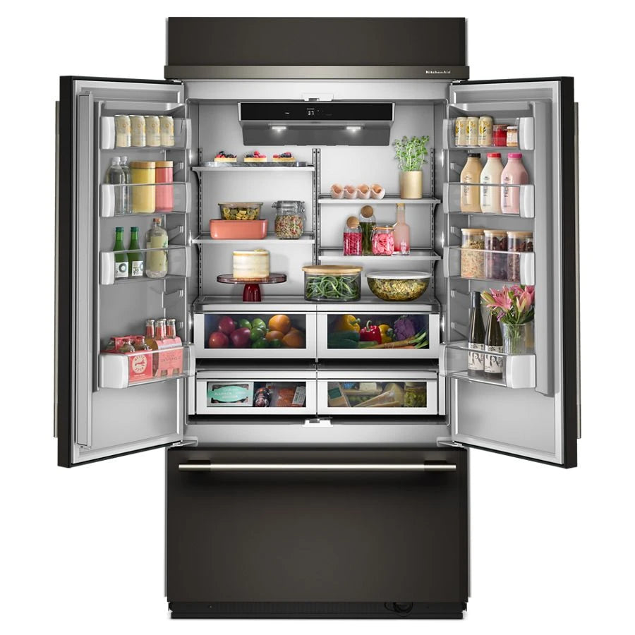 24.2 Cu. Ft. 42" Built-In French Door Bottom Mount Refrigerator with Platinum Interior - (KBFN542SBE)