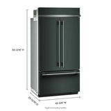 24.2 Cu. Ft. 42" Built-In French Door Bottom Mount Refrigerator with Platinum Interior - (KBFN542SJP)