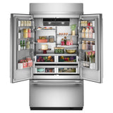 24.2 Cu. Ft. 42" Built-In French Door Bottom Mount Refrigerator with Platinum Interior - (KBFN542SPS)