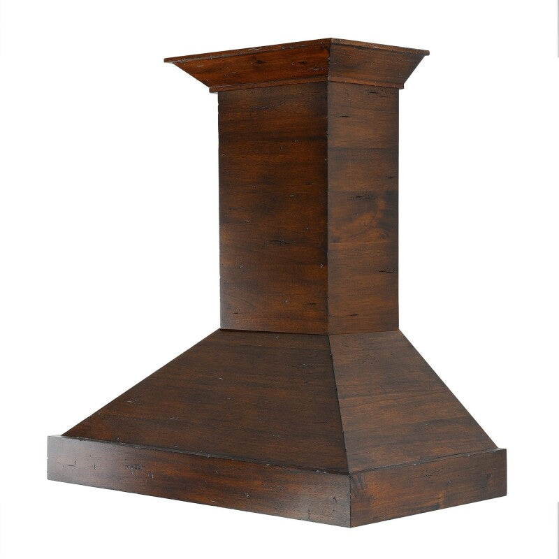 30" Ducted Wooden Wall Mount Range Hood with Remote Motor - (KBRRRD30) -