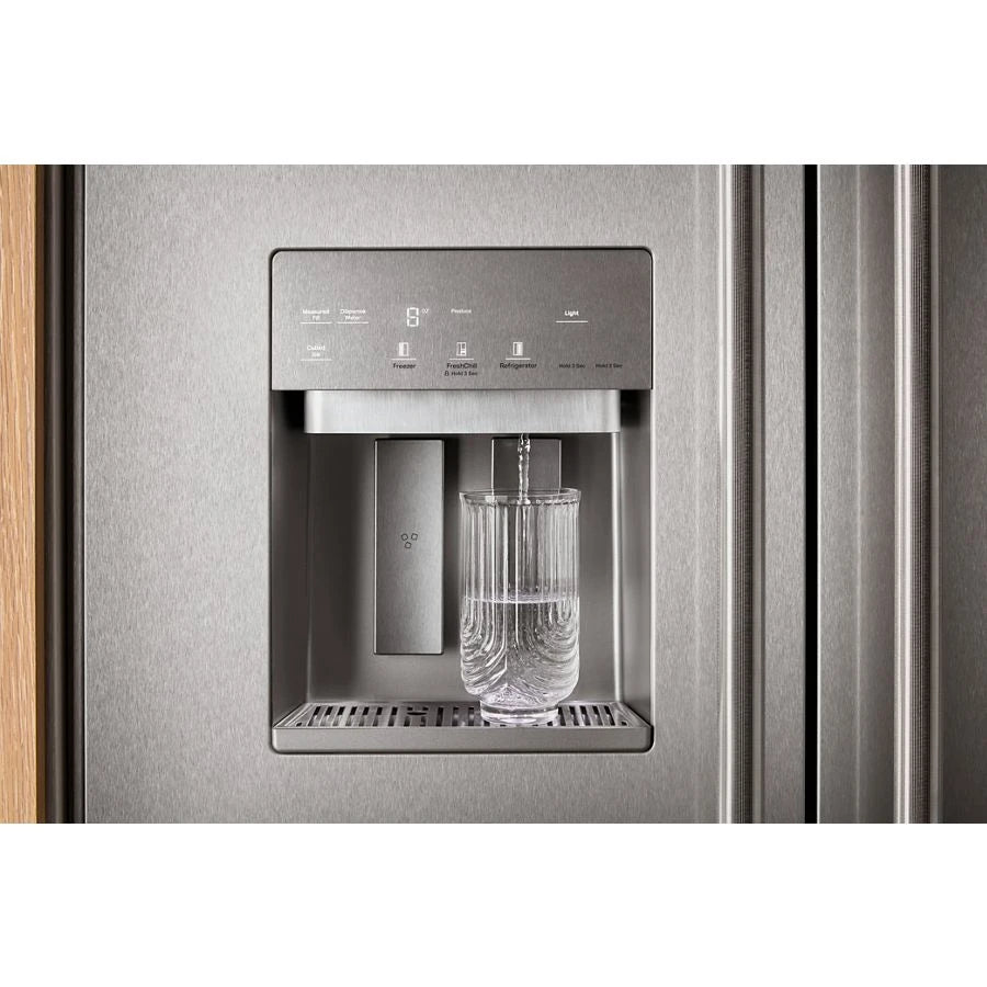 20.8 Cu. Ft. 36" Built-In Side-by-Side Refrigerator features Exterior Water and Ice Dispenser with Measured Fill - (KBSD736SPS)