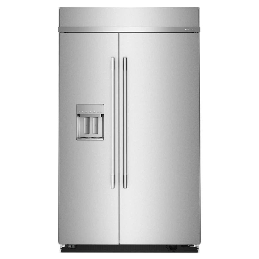 29.4 Cu. Ft. 48" Built-In Side-by-Side Refrigerator features Exterior Water and Ice Dispenser with Measured Fill - (KBSD748SPS)