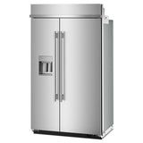 29.4 Cu. Ft. 48" Built-In Side-by-Side Refrigerator features Exterior Water and Ice Dispenser with Measured Fill - (KBSD748SPS)