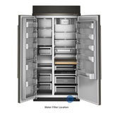 25.5 Cu. Ft. 42" Built-In Side-by-Side Refrigerator with Platinum Interior - (KBSN742SBE)