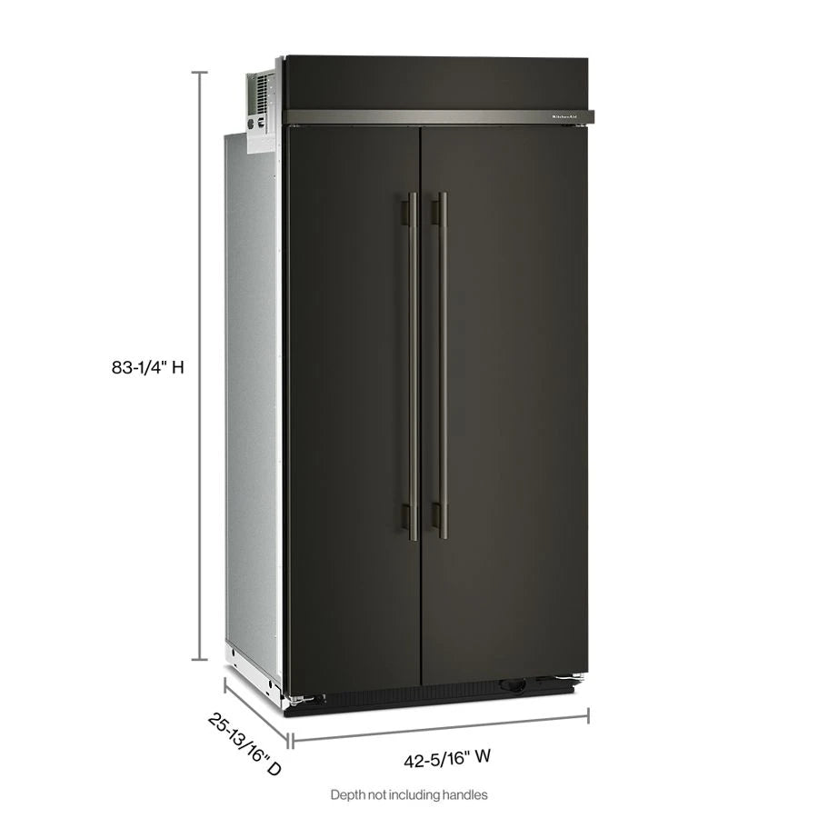 25.5 Cu. Ft. 42" Built-In Side-by-Side Refrigerator with Platinum Interior - (KBSN742SBE)