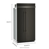 25.5 Cu. Ft. 42" Built-In Side-by-Side Refrigerator with Platinum Interior - (KBSN742SBE)