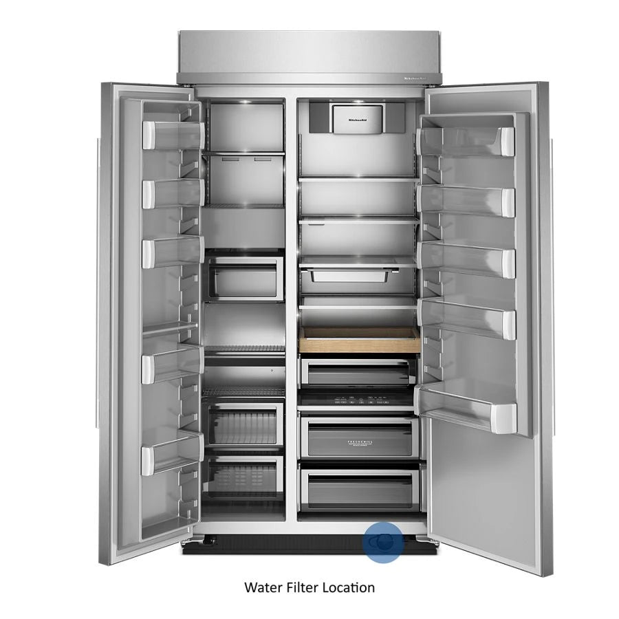 25.5 Cu. Ft. 42" Built-In Side-by-Side Refrigerator with Platinum Interior - (KBSN742SPS)