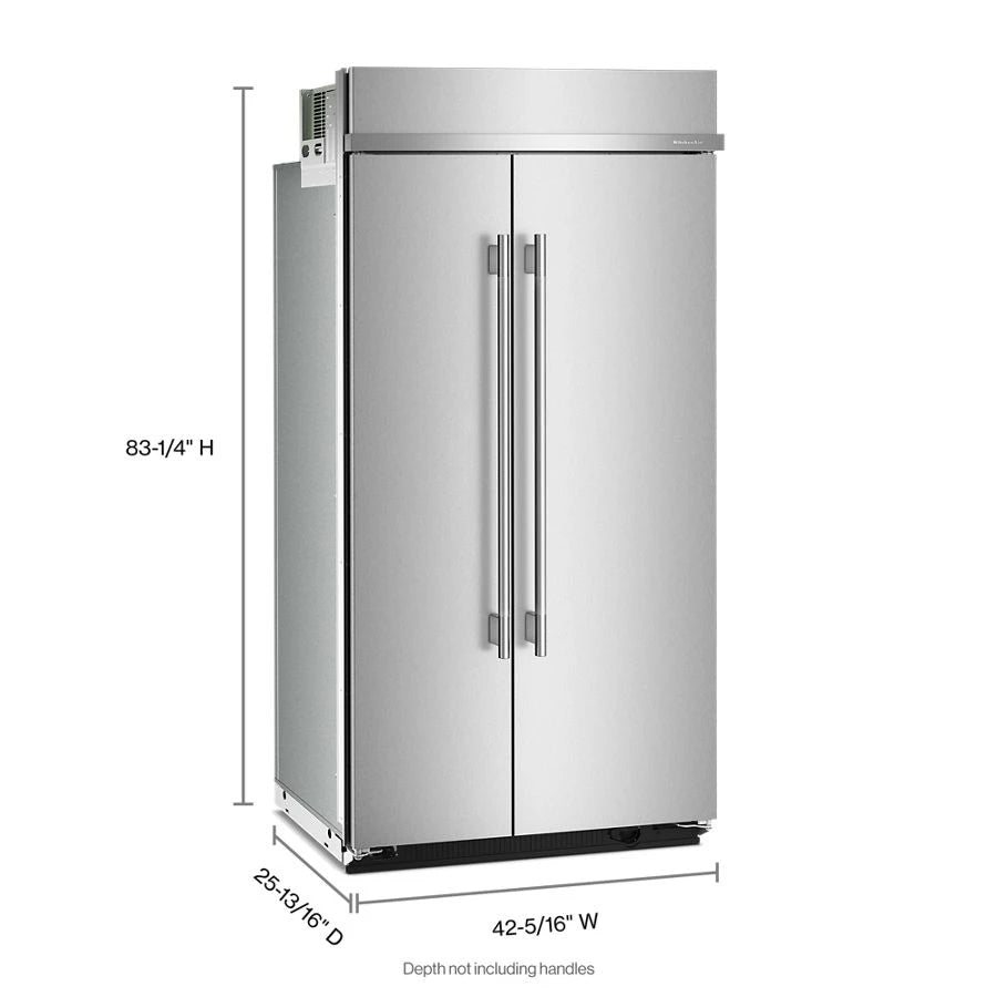 25.5 Cu. Ft. 42" Built-In Side-by-Side Refrigerator with Platinum Interior - (KBSN742SPS)