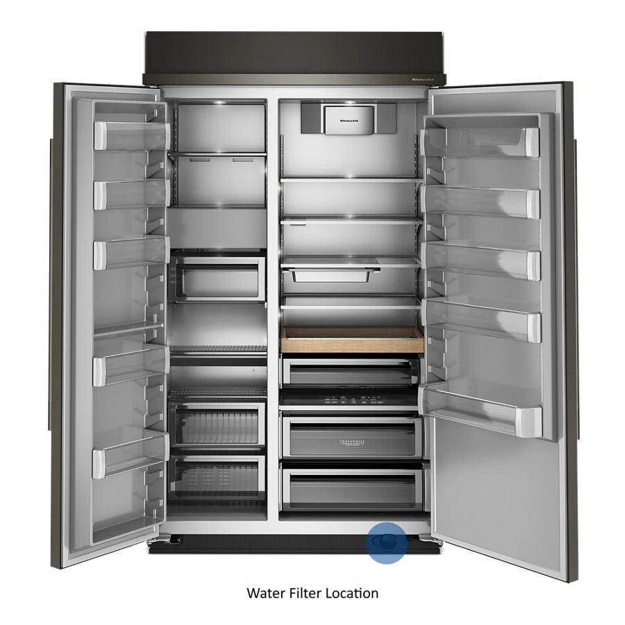 30 Cu. Ft. 48" Built-In Side-by-Side Refrigerator with Platinum Interior - (KBSN748SBE)