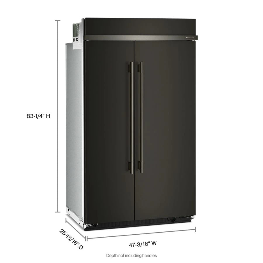 30 Cu. Ft. 48" Built-In Side-by-Side Refrigerator with Platinum Interior - (KBSN748SBE)