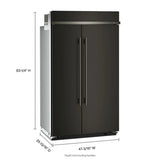 30 Cu. Ft. 48" Built-In Side-by-Side Refrigerator with Platinum Interior - (KBSN748SBE)
