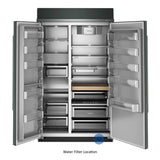 30 Cu. Ft. 48" Built-In Side-by-Side Refrigerator with Platinum Interior - (KBSN748SJP)