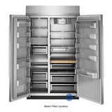 48" Built-In Side-by-Side Refrigerator with Platinum Interior - (KBSN748SPS)