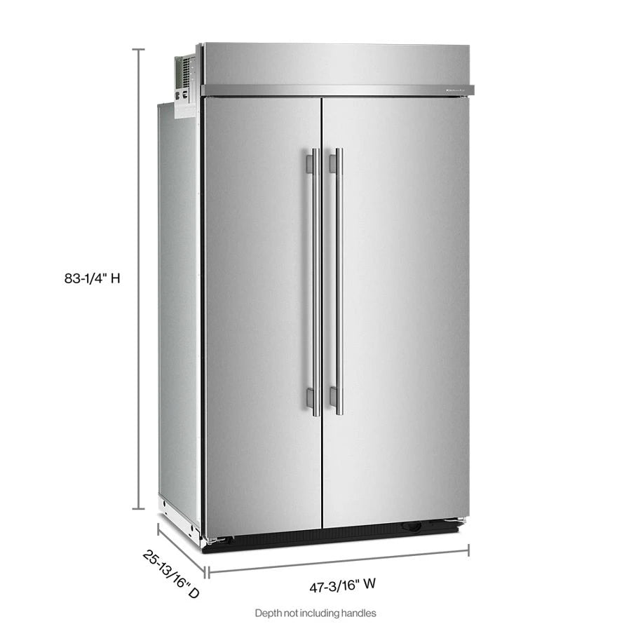 48" Built-In Side-by-Side Refrigerator with Platinum Interior - (KBSN748SPS)