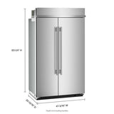 48" Built-In Side-by-Side Refrigerator with Platinum Interior - (KBSN748SPS)
