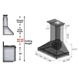 Convertible Vent Wooden Wall Mount Range Hood (KBUU) - 30 Inch - (KBUU30) -