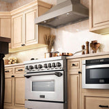 Convertible Vent Wooden Wall Mount Range Hood (KBUU) - 30 Inch - (KBUU30) -