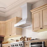 ZLINE 30 in. Wooden Wall Mount Range Hood in Smooth Bright White Finish (KBWW-30) - (KBWW30) -