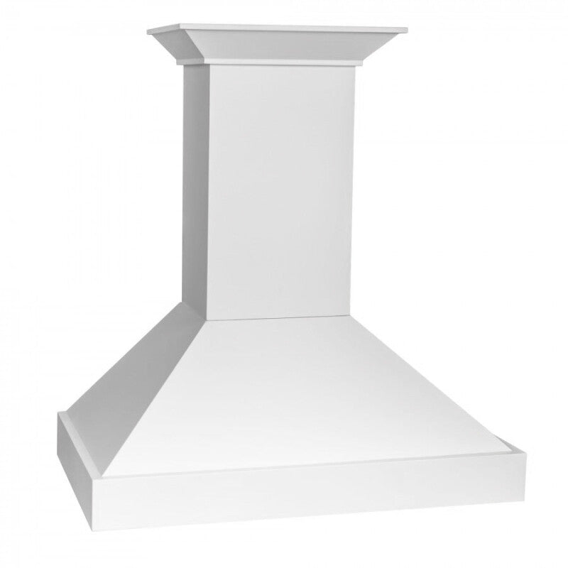 ZLINE 30 in. Wooden Wall Mount Range Hood in Smooth Bright White Finish (KBWW-30) - (KBWW30) -