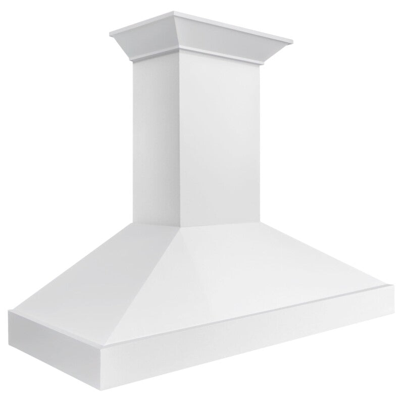 ZLINE 48 in. Wooden Wall Mount Range Hood in Smooth Bright White Finish (KBWW-48) - (KBWW48) -