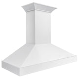 ZLINE 48 in. Wooden Wall Mount Range Hood in Smooth Bright White Finish (KBWW-48) - (KBWW48) -