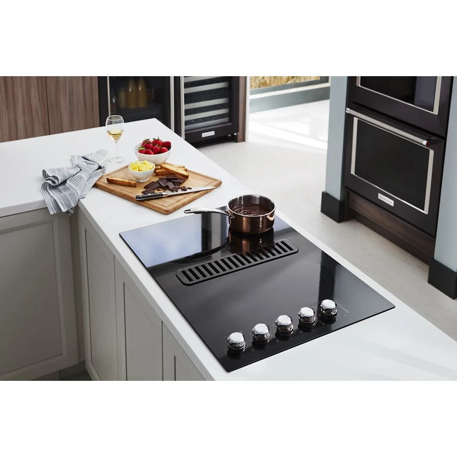 30" Electric Downdraft Cooktop with 4 Elements - (KCED600GBL) - KITCHENAID