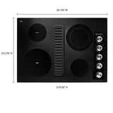 30" Electric Downdraft Cooktop with 4 Elements - (KCED600GBL) - KITCHENAID