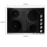30" Electric Downdraft Cooktop with 4 Elements - (KCED600GSS) - KITCHENAID
