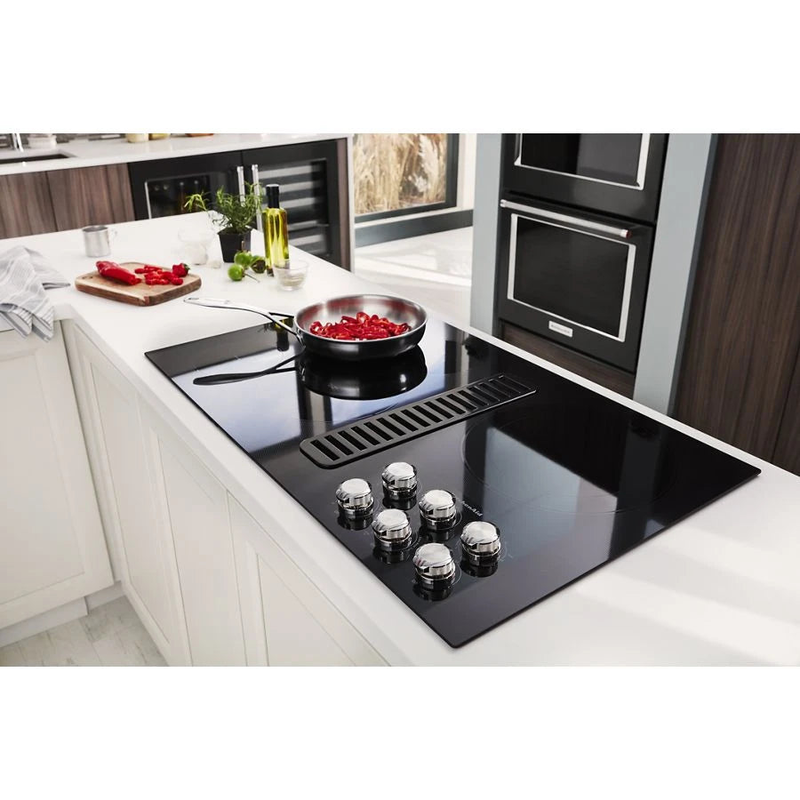 36" Electric Downdraft Cooktop with 5 Elements - (KCED606GBL) - KITCHENAID