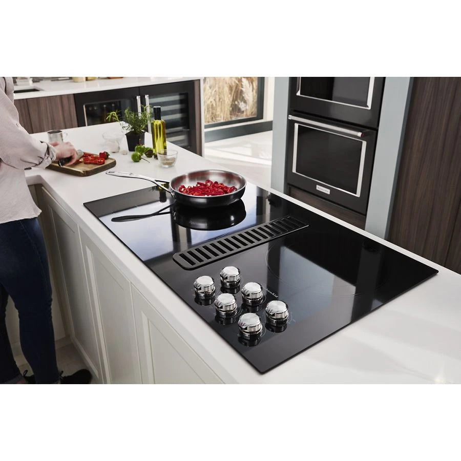 36" Electric Downdraft Cooktop with 5 Elements - (KCED606GBL) - KITCHENAID