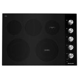 30" Electric Cooktop with 5 Elements and Knob Controls - (KCES550HBL) - KITCHENAID