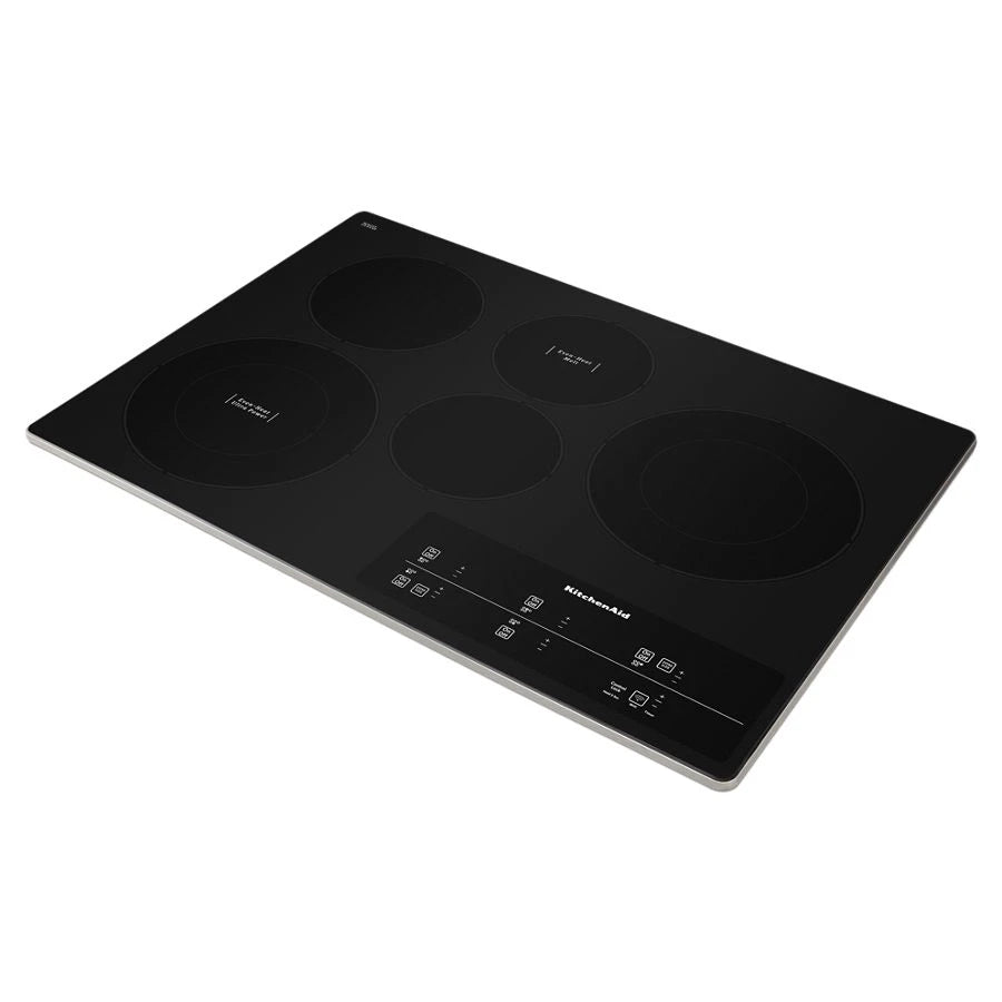 30" Electric Cooktop with 5 Elements and Touch-Activated Controls - (KCES950KSS) - KITCHENAID