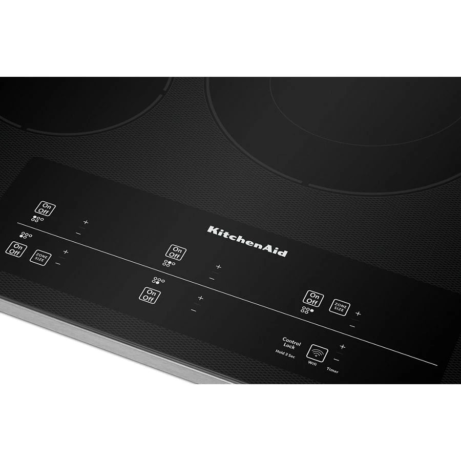 30" Electric Cooktop with 5 Elements and Touch-Activated Controls - (KCES950KSS) - KITCHENAID