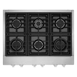 KitchenAid(R) 36'' 6-Burner Commercial-Style Gas Rangetop - (KCGC506JSS) - KITCHENAID