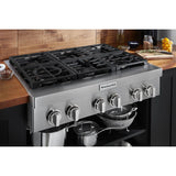 KitchenAid(R) 36'' 6-Burner Commercial-Style Gas Rangetop - (KCGC506JSS) - KITCHENAID