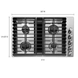 30" 4 Burner Gas Downdraft Cooktop - (KCGD500GSS) - KITCHENAID