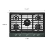 KitchenAid KCGK530SJP 30 in. Gas Cooktop Juniper - dimensions