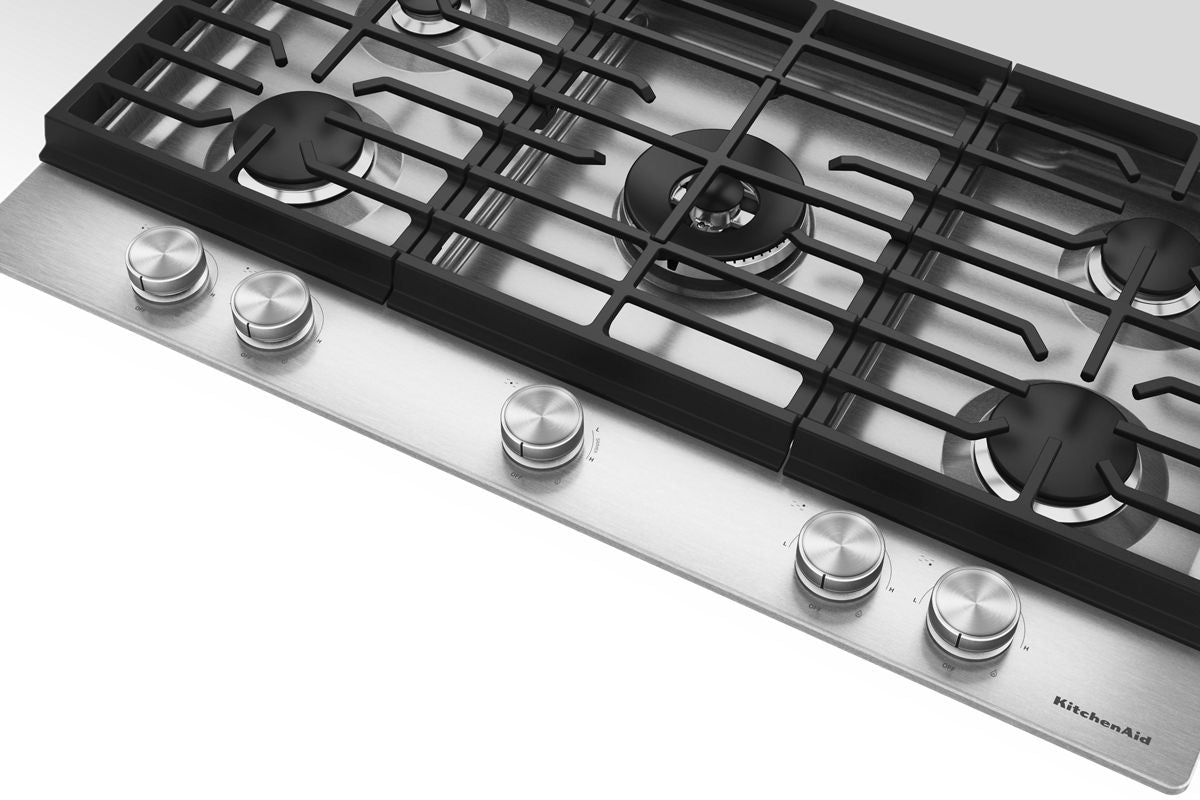 KitchenAid KCGK536SSS 36 in. Gas Cooktop - console