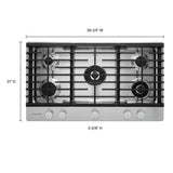 36" 5-Burner Gas Cooktop with Griddle - (KCGS956ESS) - KITCHENAID