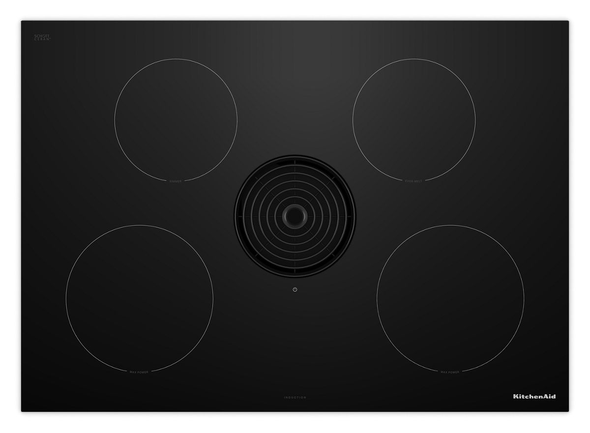 KitchenAid 30-inch NextGen Induction Downdraft Cooktop KCID930SBL, Black