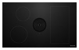 KitchenAid 36-inch NextGen Induction Downdraft Cooktop KCID936SBL, Black