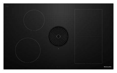 KitchenAid 36-inch NextGen Induction Downdraft Cooktop KCID936SBL, Black