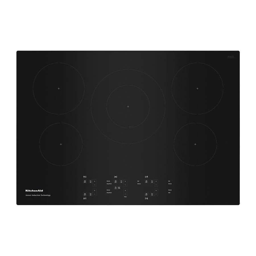 30-Inch 5-Element Sensor Induction Cooktop - (KCIG550JBL) - KITCHENAID