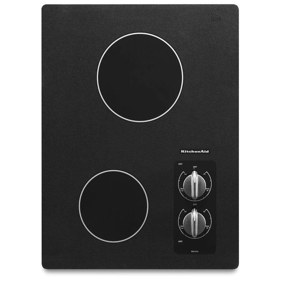 15" Electric Cooktop with 2 Radiant Elements - (KECC056RBL) - KITCHENAID