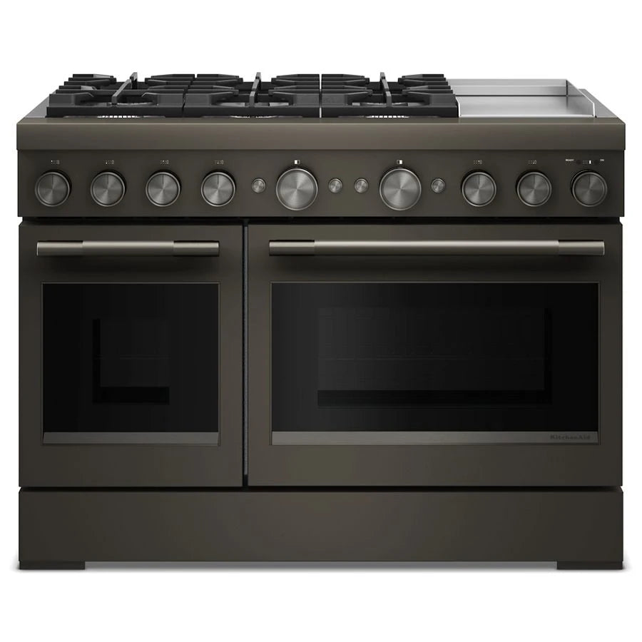 48-Inch 6 Burner Commercial-Style Dual Fuel Range with Griddle - (KFDD948SBE)
