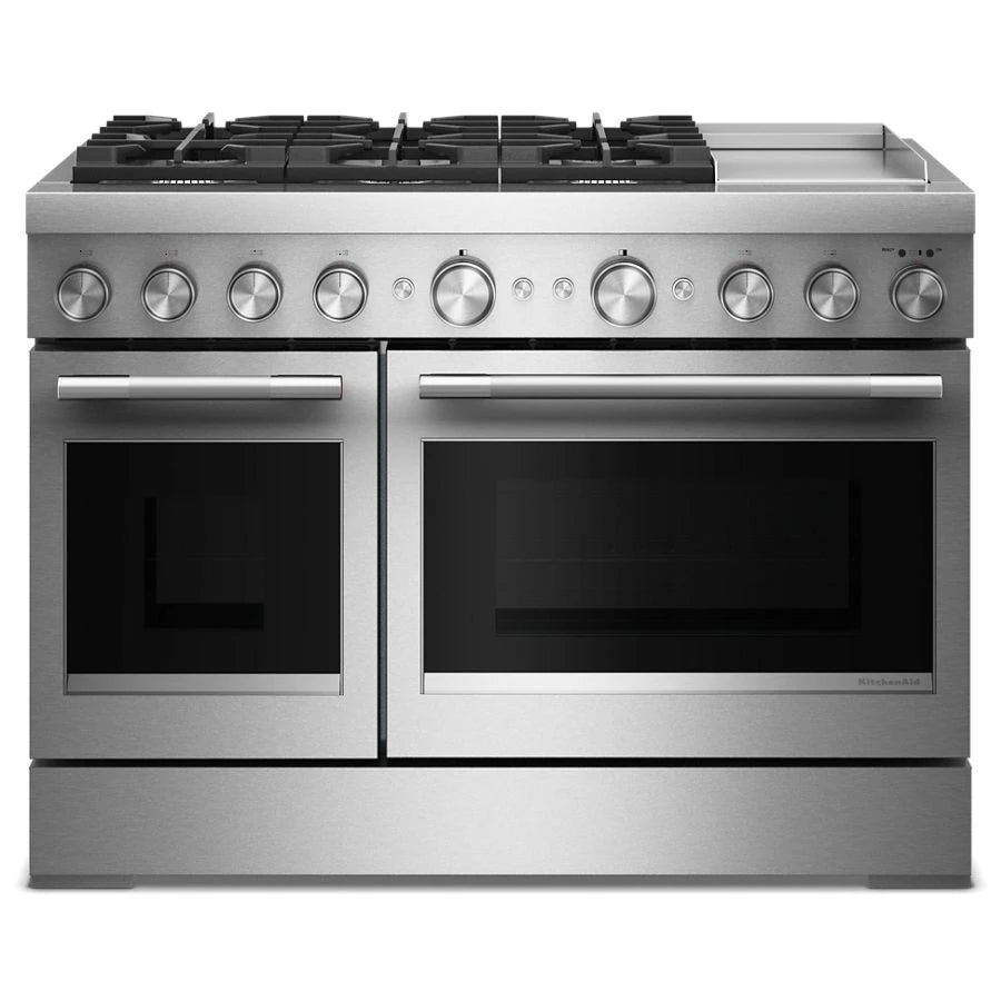 48-Inch 6 Burner Commercial-Style Dual Fuel Range with Griddle - (KFDD948SSS)