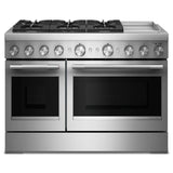 48-Inch 6 Burner Commercial-Style Dual Fuel Range with Griddle - (KFDD948SSS)